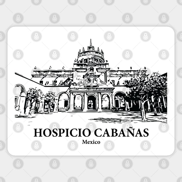 Hospicio Cabañas - Mexico Magnet by Lakeric